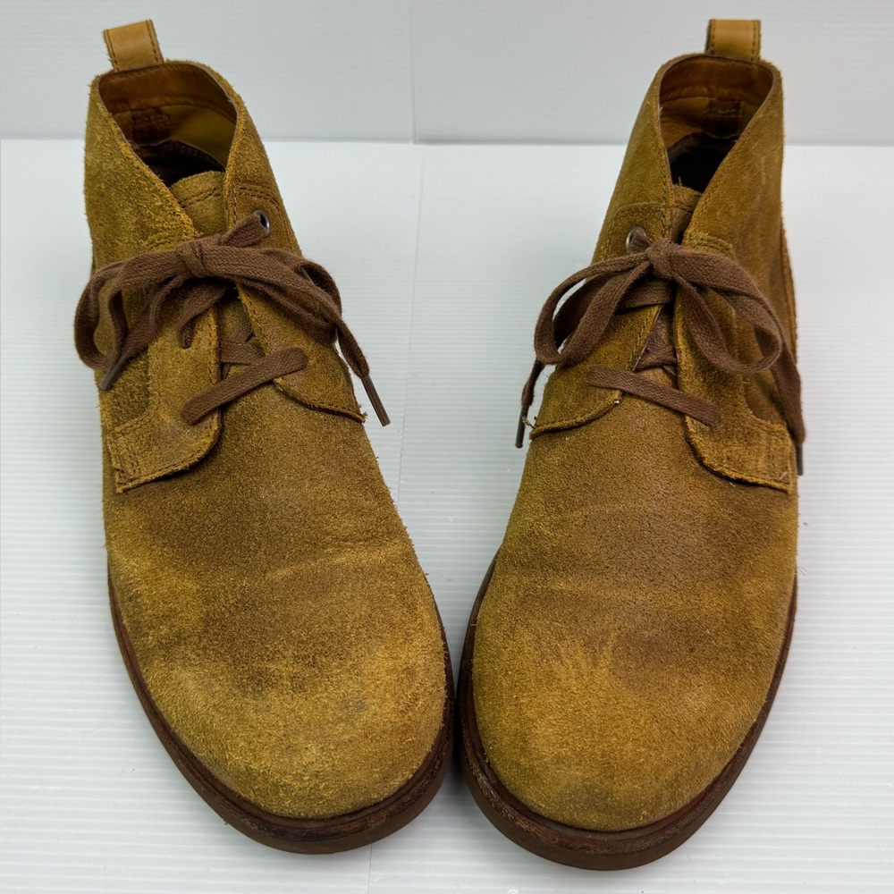 Ugg Brompton Mens Size 9 Tan/Brown Leather Lace Up Chukka Ankle Boots 1007543